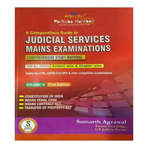 Pariksha Manthan A Compendious Guide to Judicial Services Mains Examination Volume 3 Book Useful For Civil Judge HJS APO By Samarth Agrawal In English