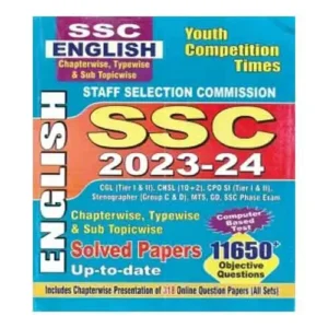 Youth SSC English 2023-24 Solved Papers For CGL CHSL CPO SI MTS GD In Bilingual