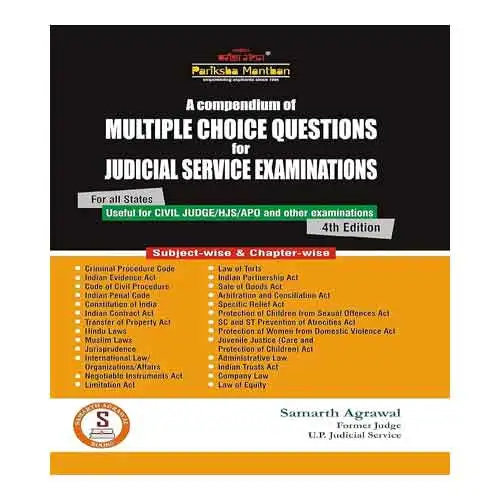 Pariksha Manthan A Compendium Of Multiple Choice Questions For Judicial Service Examinations 4th Edition Book By Samarth Agrawal In English