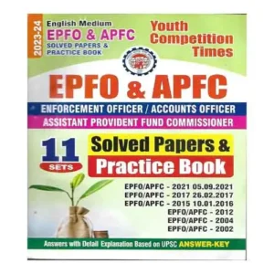 Youth EPFO And APFC 2023-24 Solved Papers And Practice Book 11 Sets Paper In English