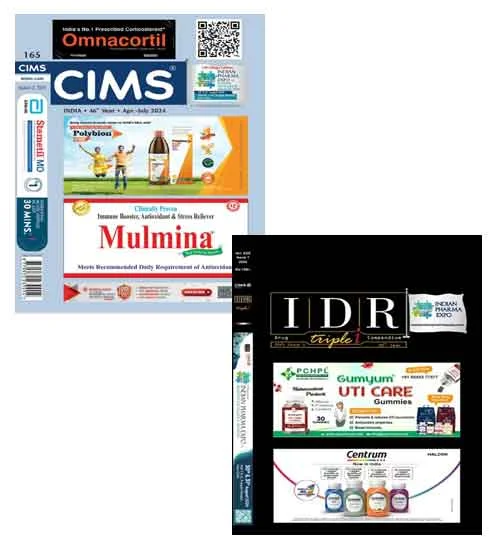 CIMS India April-July 2024 With CIMS Medica IDR Drug Triple 2024 Combo of 2 Books English Medium