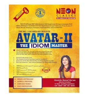 Neon Classes Avatar-II The Idiom Master Book By Manisha Bansal Hindi and English Medium