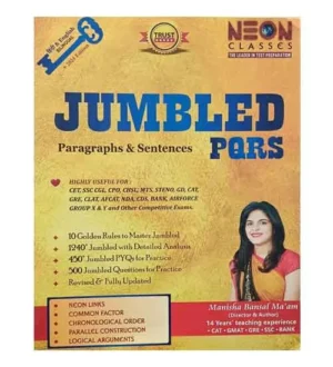 Neon Classes Jumbled PQRS Paragraphs and Sentences 2024 Book Hindi and English Medium By Manisha Bansal