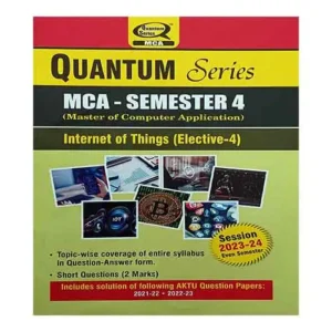 Quantum Series Internet of Things 2024 KCA 043 AKTU MCA Semester 4 Session 2023-2024
