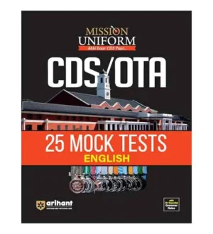 Arihant CDS and OTA 2024-2025 Exam English 25 Mock Tests Book With 151 Essential Grammar Rules Mission Uniform