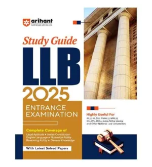 Arihant LLB Entrance Exam 2025 Complete Study Guide With Latest Solved Papers Book English Medium