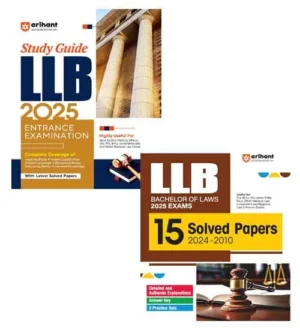 Arihant LLB 2025 Entrance Exam Guide With 15 Solved Papers 2024-2010 Combo of 2 Books English Medium