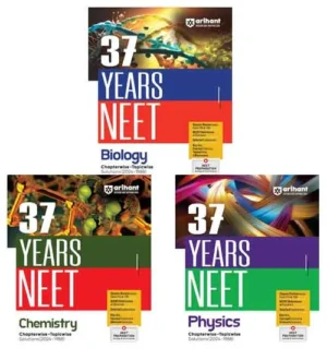 Arihant NEET 2025 Exam Biology Chemistry Physics 37 Years Chapterwise Topicwise Solutions 2024-1988 Combo of 3 Books English Medium