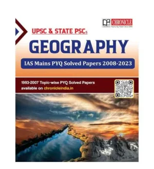Chronicle IAS Mains 2024 Geography PYQ Solved Papers 2008-2023 Book English Medium for UPSC and State PCS