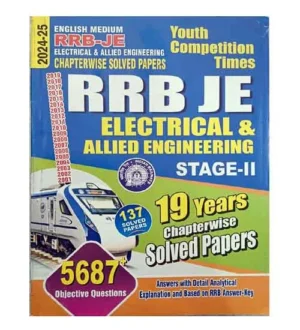 Youth RRB JE 2024-2025 Electrical and Allied Engineering Stage-II 19 Years Chapterwise Solved Papers 137 Sets Book English Medium