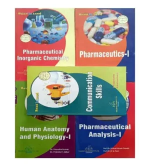 Thakur Publication B Pharma 1st Semester Set of 5 Books Pharmaceutical Inorganic Chemistry Pharmaceutics-I Human Anatomy and Physiology-I Pharmaceutical Analysis-I Communication Skills 5in1 English Medium