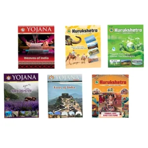 Yojana Kurukshetra English April May June 2024 Monthly Magazine Combo Of 6 Magazines