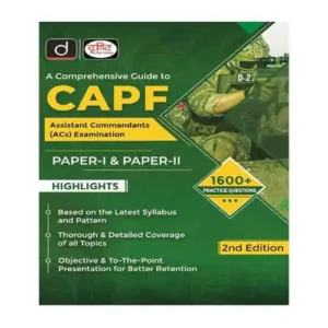 Drishti CAPF Assistant Commandant Exam Paper I And Paper II 1600+Practice Question Based On Latest 2nd Edition English Medium