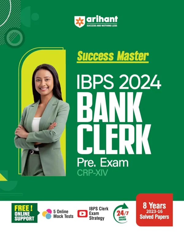 Arihant Success Master IBPS 2024 Bank Clerk Pre Exam CRP-XIV English Medium