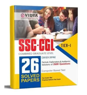 eVidya SSC CGL TIER 1 Computer Based Test 26 Solved Papers 2023 To 2016 English Medium