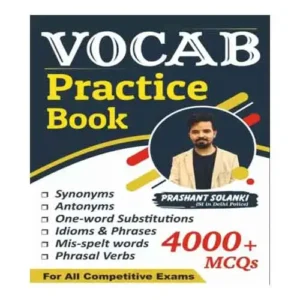 Vocab Practice Book 4000+MCQs For All Competitive Exams By Prashant Solanki English Medium