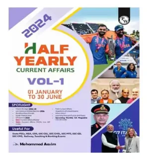 PW Half Yearly Current Affairs Magazine Vol 1 January to June 2024 English Edition by Mohammed Aasim Sir For SSC Banking Teaching Railway Defence and Other Competitive Exams  