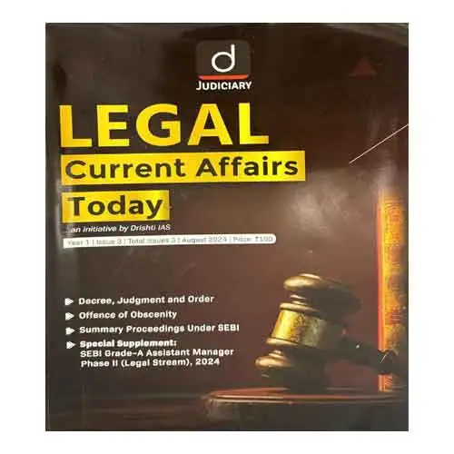 Drishti IAS Legal Current Affairs Today English August 2024 Special Issues