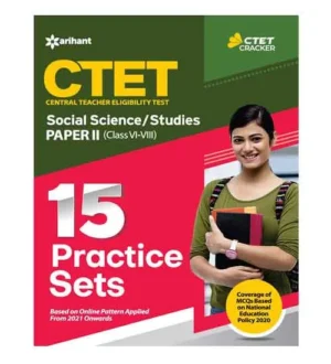 Arihant CTET Paper 2 Social Science and Studies Class 6 to 8 Teachers Exam 15 Practice Sets Book English Medium