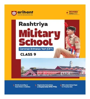 Arihant Rashtriya Military School Common Entrance Test Class 9  With Latest Solved Paper And 2 Practice Sets English Medium Edition 2025