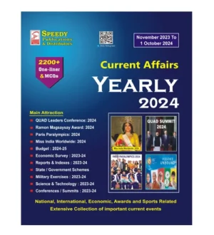 Speedy Current Affairs Yearly October 2024 English Monthly Magazine November 2023 to 1 October 2024 for All Competitive Exams