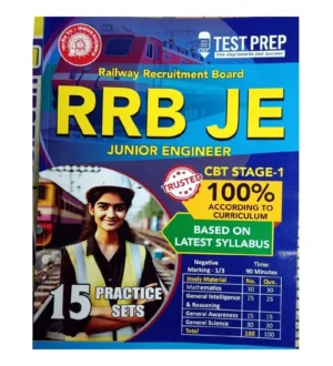 Test Prep RRB JE Junior Engineer 2024-2025 Stage 1 CBT Exam 15 Practice Sets Based on Latest Syllabus Book English Medium
