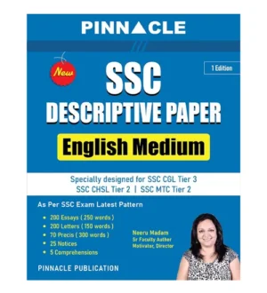 Pinnacle SSC Descriptive Paper Book English Medium 1st Edition By Neeru Madam As Per SSC Exam Latest Pattern