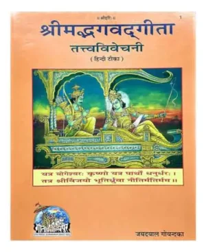 Gita Press Code 1 Shrimad Bhagwat Geeta Tatvavivechni Hindi Teeka A3 Size By Shri Jayadayal Goyandka