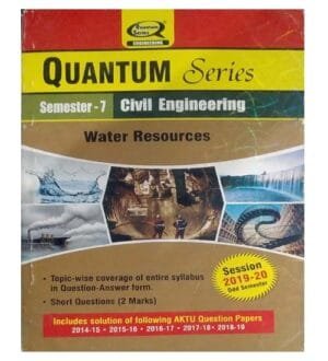 AKTU Quantum Series BTech Semester 7 Civil Engineering Water Resources 2019-2020