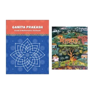 NCERT Class 6 Maths Ganita Prakash Textbook Of Mathematics With Malhar Textbook Of Hindi For Class 6 Combo Of 2 Books