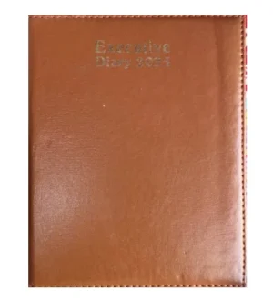 Executive Diary 2025 New Year Brown Color Hard Bound Notebook Diary 2025