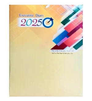 Executive Diary 2025 New Year Planner Hard Bound Notebook Diary 2025 The Only Time You Must Not Fail is the Last Time You Try