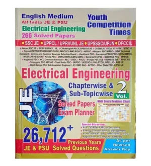 Youth All India JE and PSU Electrical Engineering Solved Papers 26712+ PYQs Book Volume 2 English Medium