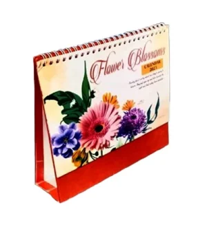 Flower Blossoms Calendar 2025 Office Home Decor New Year Table Calendar 2025