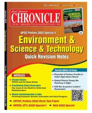 Civil Services Chronicle January 2025 Environment and Science And Technology Quick Revision Notes English Monthly Magazine