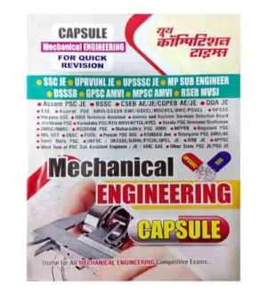 Youth Mechanical Engineering Capsule for Quick Revision Book English Medium for All Mechanical Engineering Competitive Exams