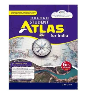 Oxford Student Atlas for India 6th Edition 2025 English Medium for Competitive Exams