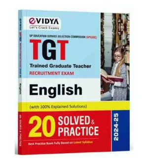 eVidya UP TGT 2025 Exam English 20 Solved and Practice Sets Book Based on Latest Syllabus