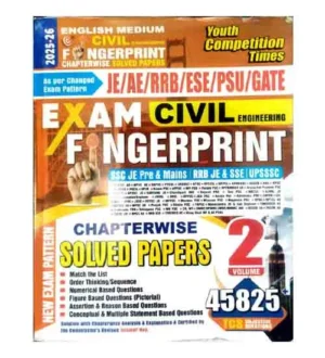 Youth Civil Engineering Fingerprint 2025-2026 Volume 2 Chapterwise Solved Papers 45825 TCS Objective Questions Book English Medium