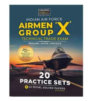 Examcart Indian Air Force Airmen Group X Technical Trade Exam 20 Practice Sets and 2 Model Solved Papers