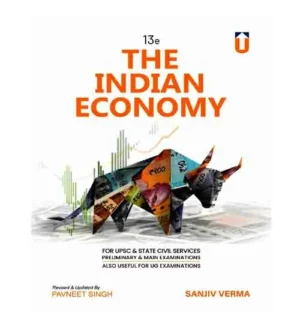 Unique Publishers The Indian Economy 13th Edition English Medium Book By Sanjiv Verma for UPSC and State Civil Services Exams
