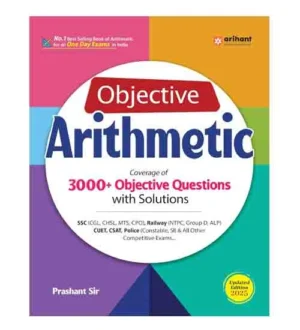 Arihant Objective Arithmetic 3000+ Objective Questions Updated Edition 2025 English Medium By Prashant Sir