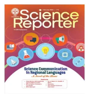 Science Reporter February 2025 English Monthly Magazine Science Communication In Regional Languages Special Issue By CSIR Publication