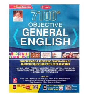 Kiran 7100+ Objective General English Book Chapterwise and Topicwise Compilation of Objective Questions With Explanations