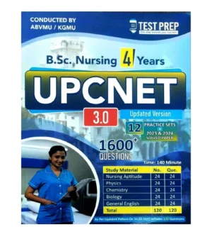 Test Prep UPCNET 3.0 BSc Nursing 4 Years Exam 12 Practice Sets and Solved Paper 2023-2024 English Medium