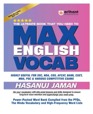 Arihant Max English Vocab English Hindi 1st Edition By Hasanuj Jaman The Ultimate English Vocab Book That You Need Highly Useful For SSC NDA CDS Bank and Various Competitive Exams