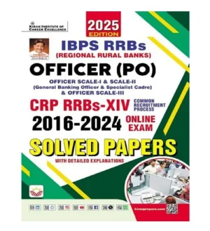 Kiran IBPS RRBs Officer PO 2025 CRP RRBs-XIV Exam Solved Papers 2016-2024 English Medium