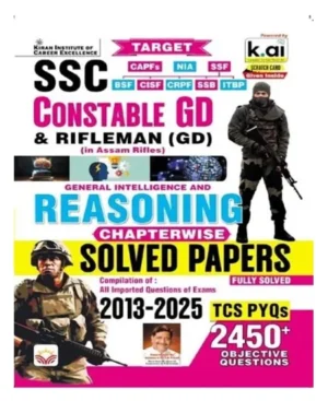 Kiran SSC Constable GD 2026 Reasoning Chapterwise Solved Papers Fully Solved 2013 to 2025 With TCS PYQs 2450+ Objective Questions English Medium K 5648